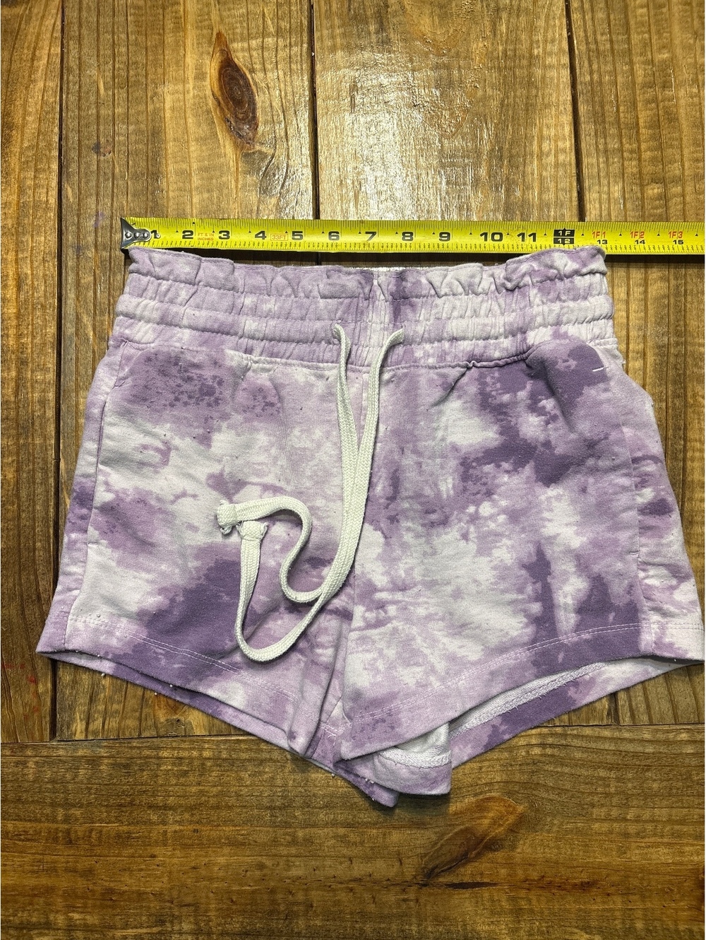 No Boundaries Women's' Tie-Dye Purple Shorts Size 3 5